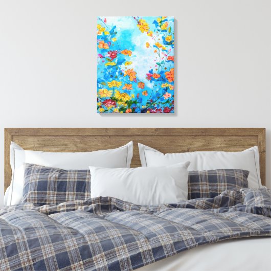 toile peinte à fleurs (Insitu(Chambre))