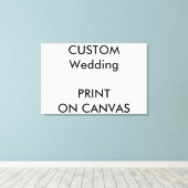 Toile peinte de mariage 36" x 24" (Insitu (Plancher de Bois))