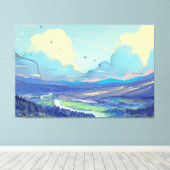 Toile peinte numérique de qualité supérieure enrob (Insitu (Plancher de Bois))