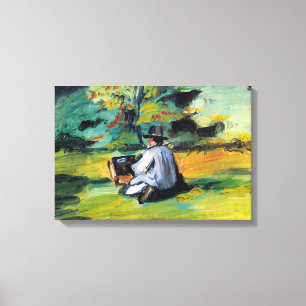 Toile Peintre au travail de Paul Cezanne, Beaux-arts vin