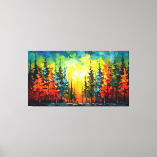 Toile Peinture à éclaboussures colorée de phon d'épinett