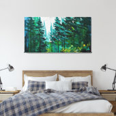 Toile Peinture à éclaboussures colorée d'épinette (Insitu(Chambre))