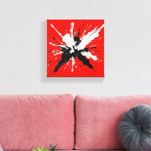 Toile Peinture à éclaboussures de couleur (Insitu(Salon))