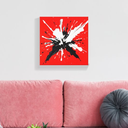 Toile Peinture à éclaboussures de couleur (Insitu(Salon))