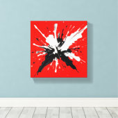 Toile Peinture à éclaboussures de couleur (Insitu (Plancher de Bois))