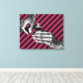 Toile Peinture à la main Fingernails Manicure Maquillage (Insitu (Plancher de Bois))