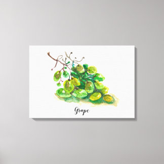 Toile Peinture à l'aquarelle de raisin.