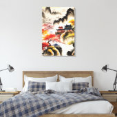 Toile Peinture à l'encre de paysage chinois (Insitu(Chambre))