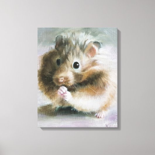 Toile Peinture à l'huile de hamster (Recto)