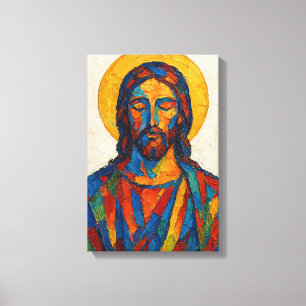 Toile Peinture à l'huile de Jésus (Ver. 1)