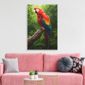 Toile Peinture à l'huile de Macaw (Insitu(Salon))
