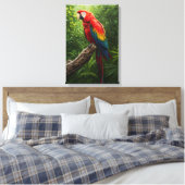 Toile Peinture à l'huile de Macaw (Insitu(Chambre))