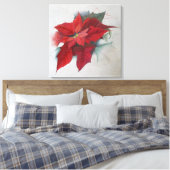 Toile Peinture à l'huile de Noël de poinsettia (Insitu(Chambre))