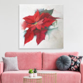 Toile Peinture à l'huile de Noël de poinsettia (Insitu(Salon))