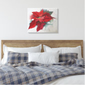 Toile Peinture à l'huile de Noël de poinsettia (Insitu(Chambre))