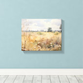 Toile Peinture à l'huile de paysage de fleur sauvage (Insitu (Plancher de Bois))