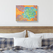 Toile Peinture à l'huile de Rose bleu (Insitu(Chambre))