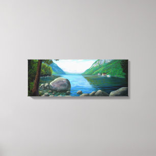 Toile Peinture à l'huile de Westmore Vermont de lac