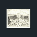 Toile Peinture à l'huile des Fontaines du Jardin de Vers<br><div class="desc">Un beau tableau noir et blanc des fontaines du jardin de Versailles réalisé par Paul Decker. Decker était un apprenti en architecture dans les années 1600. Il a produit un certain nombre de dessins qui ont été publiés dans un livre, dont celui-ci. Si vous connaissez quelqu'un qui aime magnifiquement les...</div>