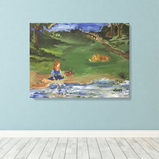 Toile Peinture à l'huile Original en version imprimée Jo (Insitu (Plancher de Bois))