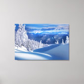 Toile Peinture à l'huile pour les monts neige (Recto)