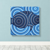 Toile Peinture à points de poisson autochtone (Insitu (Plancher de Bois))