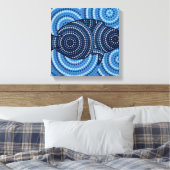 Toile Peinture à points de poisson autochtone (Insitu(Chambre))