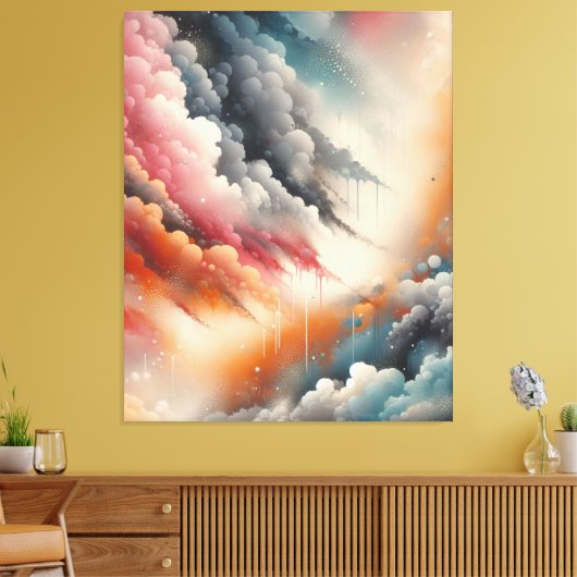 Toile Peinture à pulvérisation Abstraite (Insitu(Salon))