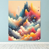 Toile Peinture à pulvérisation Abstraite (Insitu (Plancher de Bois))