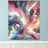 Toile Peinture à pulvérisation Abstraite (Insitu (Plancher de Bois))