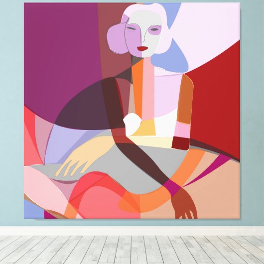 Toile Peinture Abstraite (Insitu (Plancher de Bois))