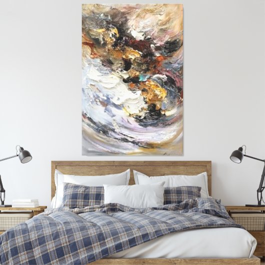 Toile Peinture abstraite acrylique (Insitu(Chambre))