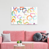 Toile peinture abstraite aquarelle (Insitu(Salon))