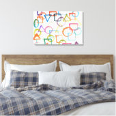 Toile peinture abstraite aquarelle (Insitu(Chambre))