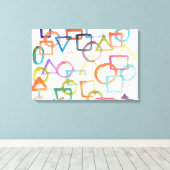 Toile peinture abstraite aquarelle (Insitu (Plancher de Bois))