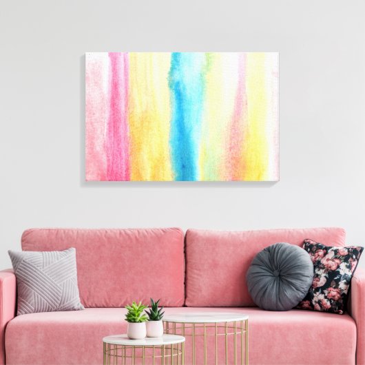 Toile peinture abstraite aquarelle (Insitu(Salon))