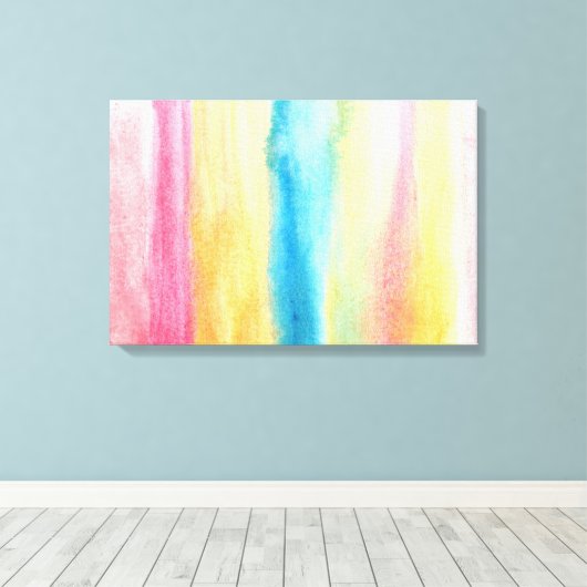 Toile peinture abstraite aquarelle (Insitu (Plancher de Bois))