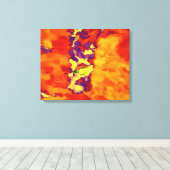 Toile Peinture Abstraite | Art Abstrait 15 (Insitu (Plancher de Bois))