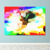 Toile Peinture Abstraite | Art Abstrait 20 (Insitu (Plancher de Bois))