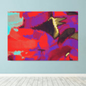 Toile Peinture Abstraite | Art Abstrait 27 (Insitu (Plancher de Bois))