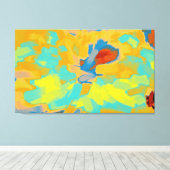 Toile Peinture Abstraite | Art Abstrait 7 (Insitu (Plancher de Bois))