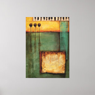 Toile Peinture abstraite avec des clés de piano