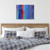 Toile Peinture Abstraite | Coloré rétro 5 (Insitu(Chambre))