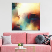 Toile Peinture abstraite colorée (Insitu(Salon))