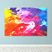 Toile Peinture Abstraite colorée (Insitu (Plancher de Bois))