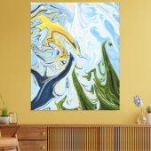 Toile Peinture Abstraite colorée | Meilleure art abstrai (Insitu(Salon))