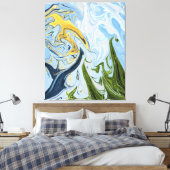 Toile Peinture Abstraite colorée | Meilleure art abstrai (Insitu(Chambre))