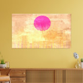 Toile Peinture Abstraite coucher de soleil (Insitu(Salon))