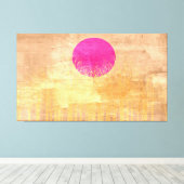 Toile Peinture Abstraite coucher de soleil (Insitu (Plancher de Bois))