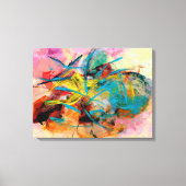 Toile Peinture Abstraite couleur énergétique (Recto)